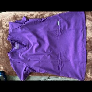 Figs purple 2 pocket scrub top